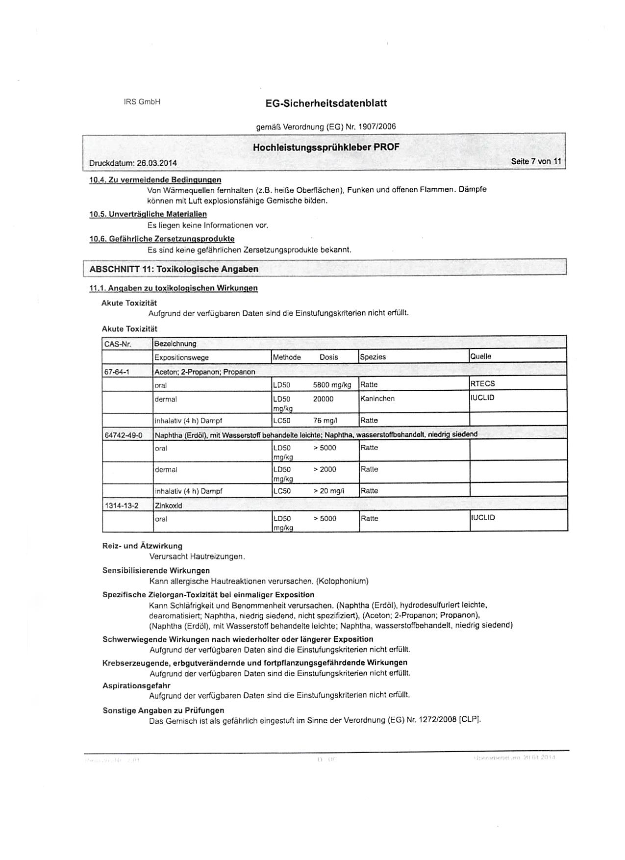 Sprühkleber "HLSK 500"